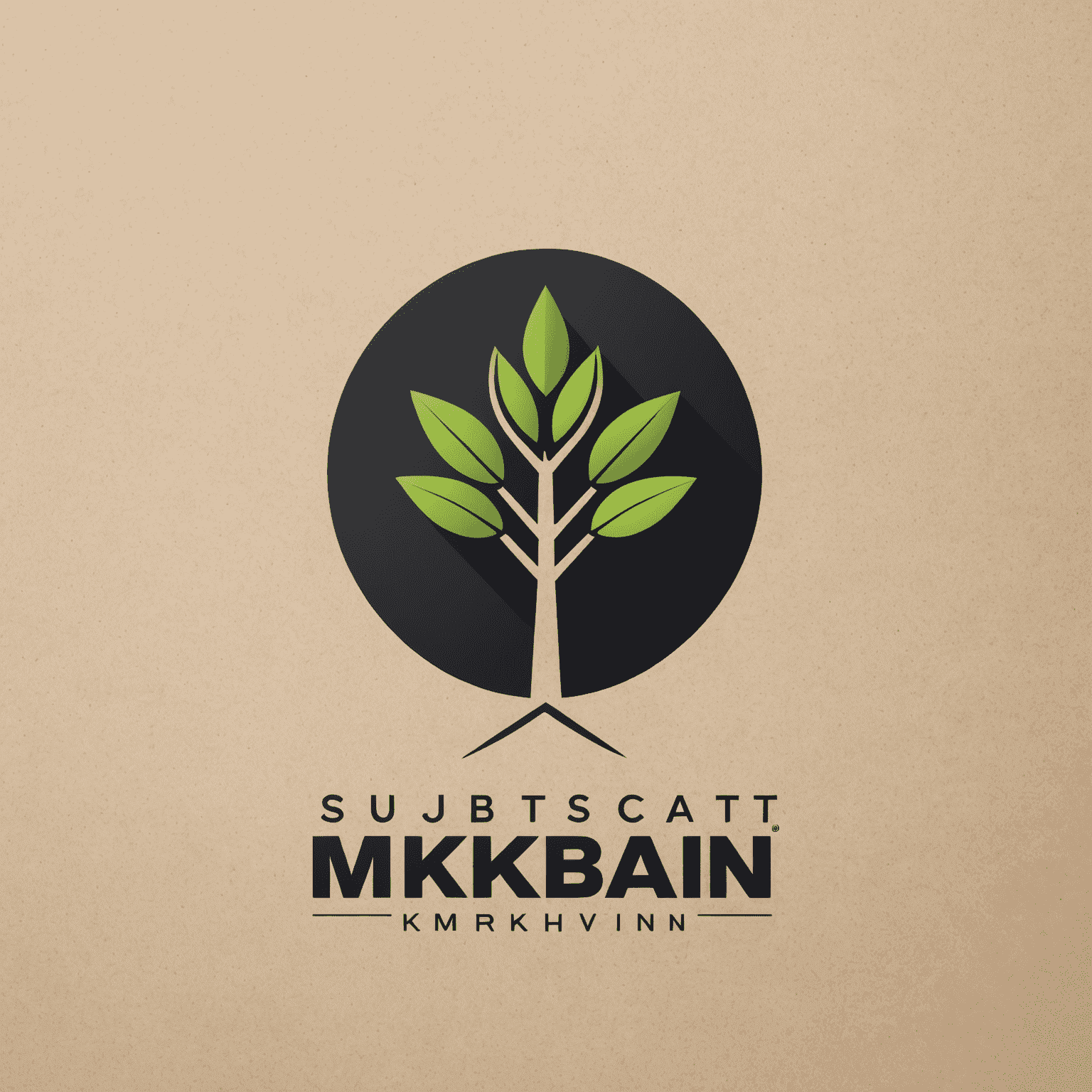 mkhbakn logo - A sleek, modern design incorporating elements of networking and growth