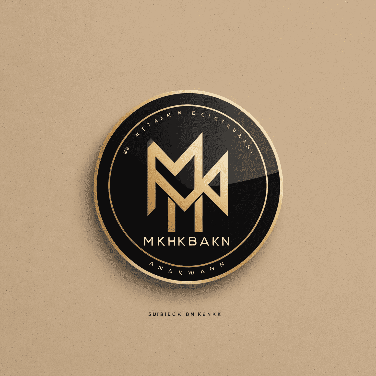 mkhbakn logo - A sleek, modern design incorporating elements of networking and growth