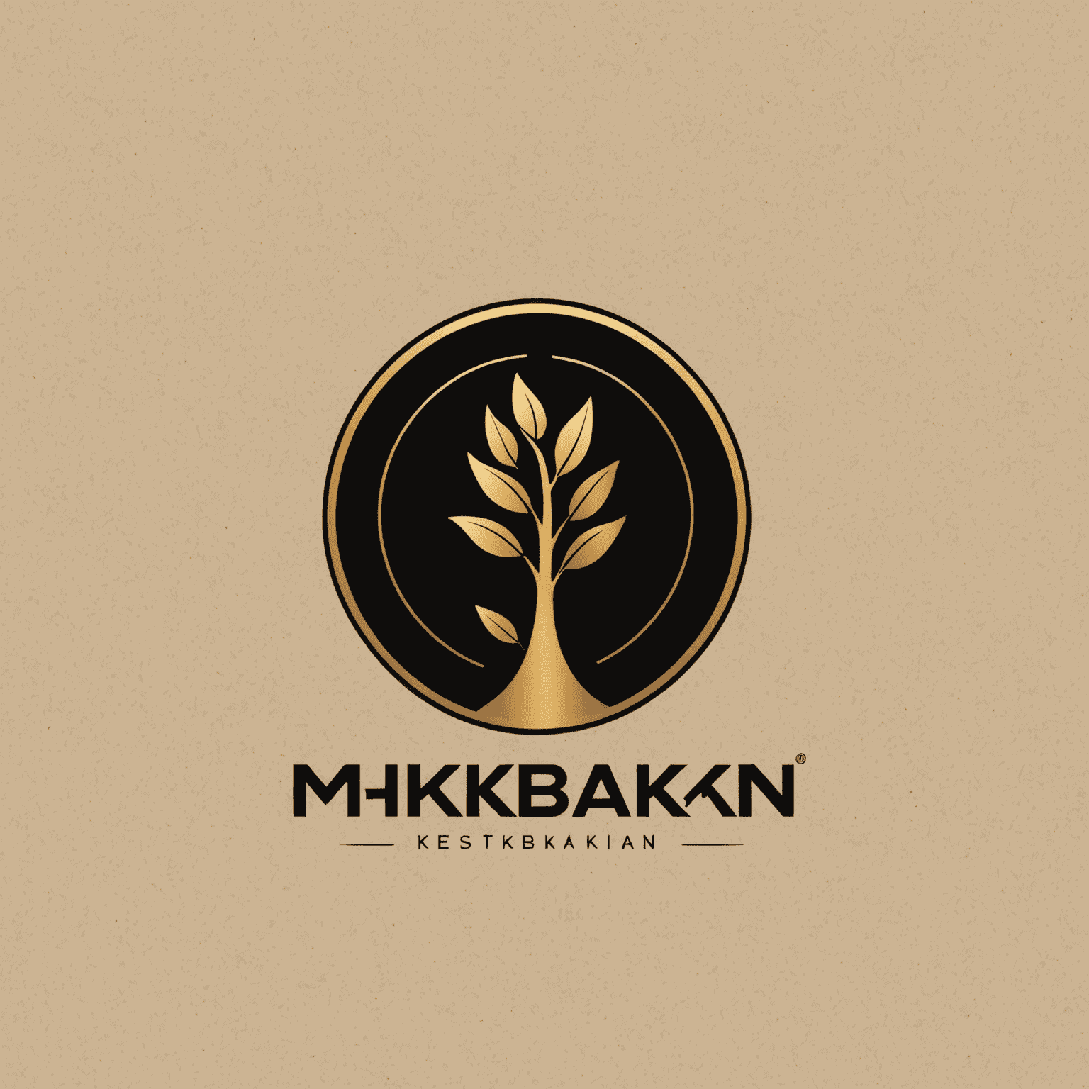mkhbakn logo - A sleek, modern design incorporating elements of networking and growth