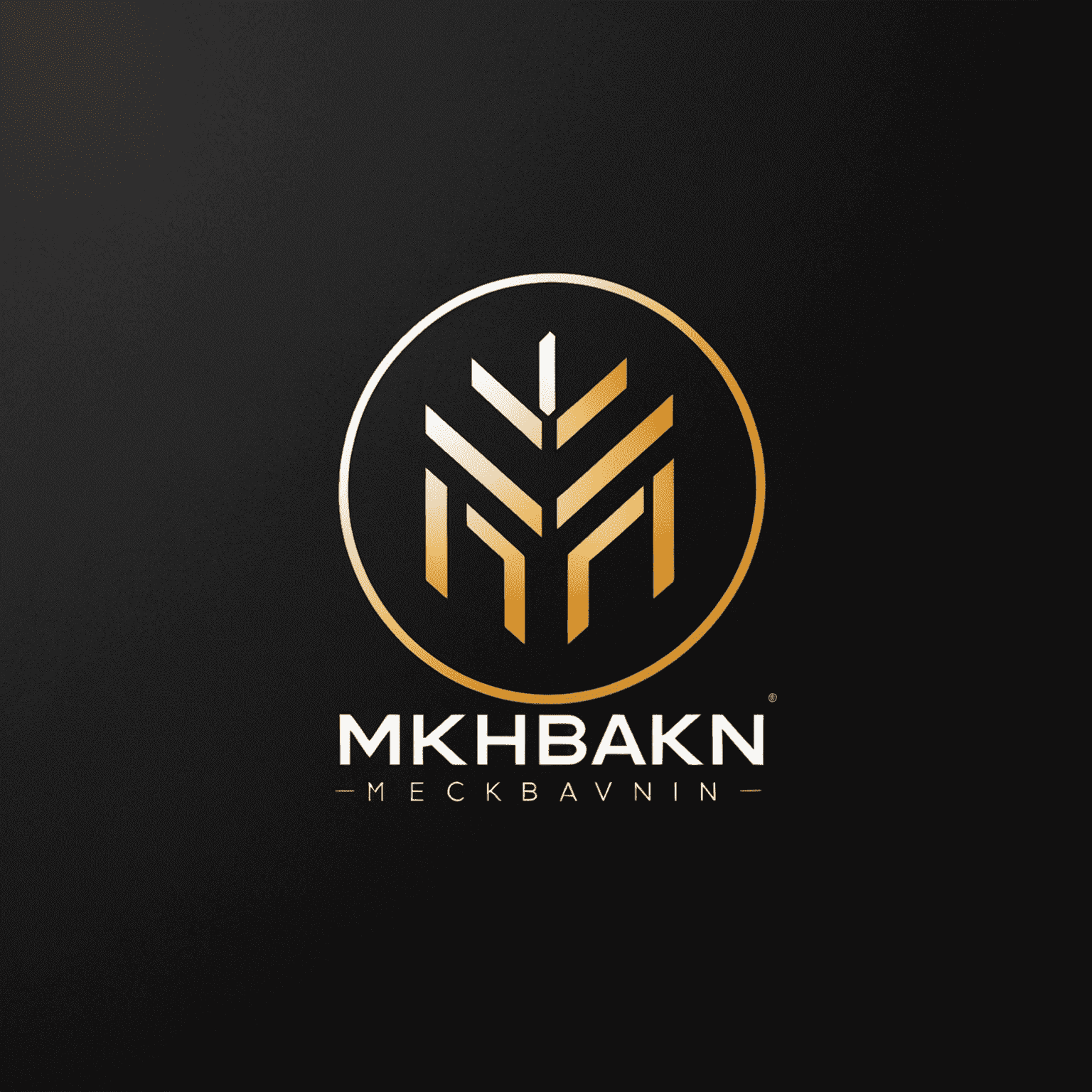 mkhbakn logo - A sleek, modern design incorporating elements of networking and growth