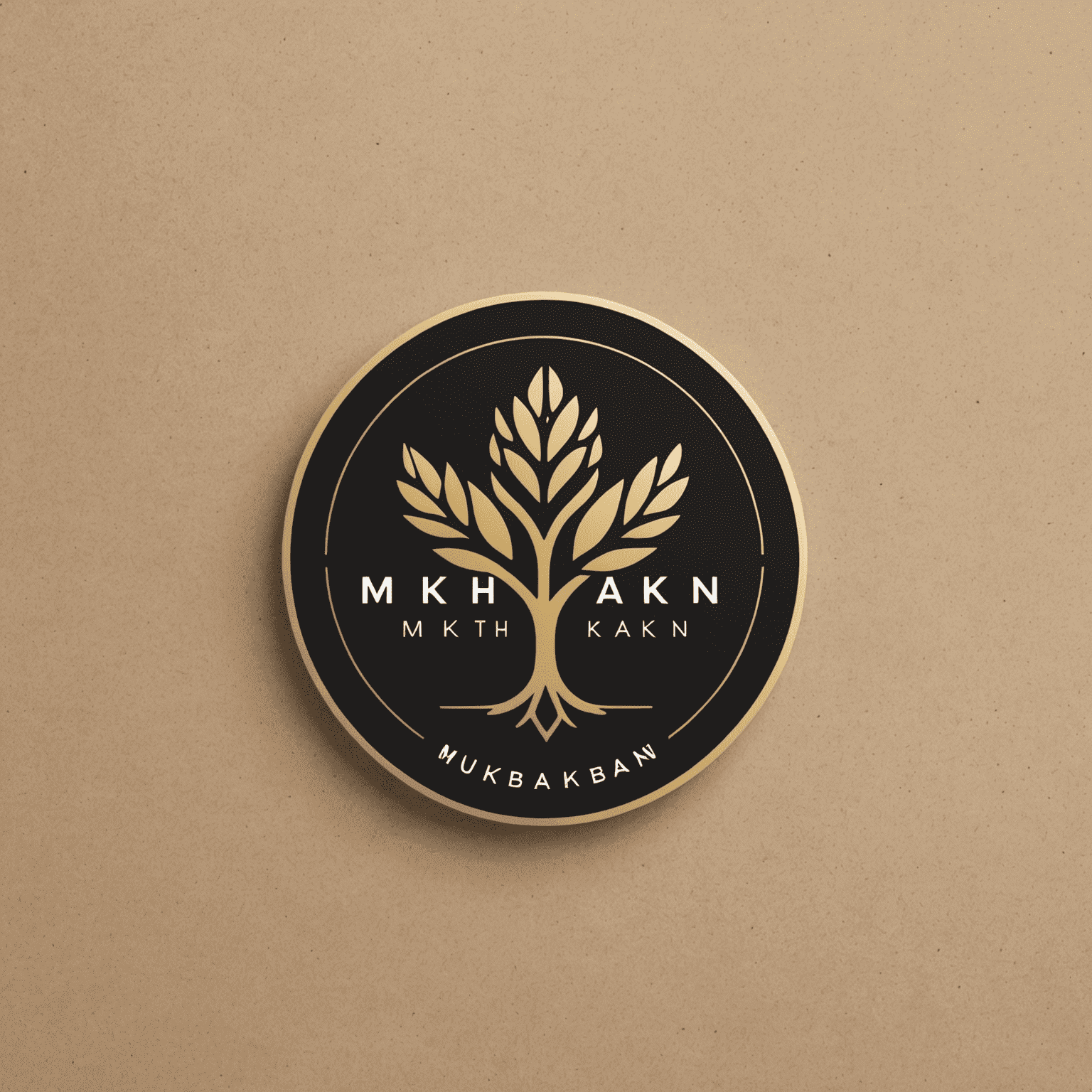 mkhbakn logo - A sleek, modern design incorporating elements of networking and growth