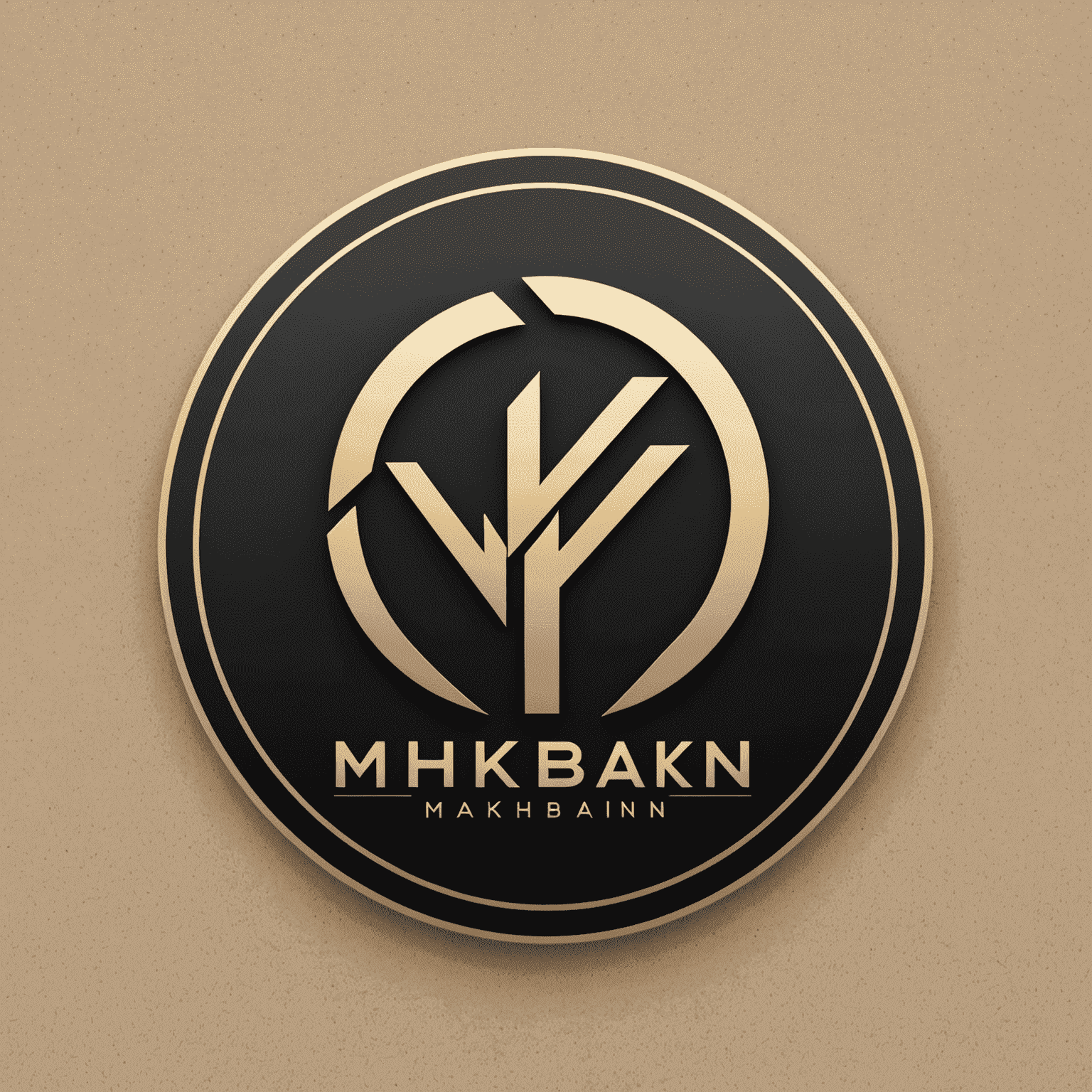 mkhbakn logo - A sleek, modern design incorporating elements of networking and growth